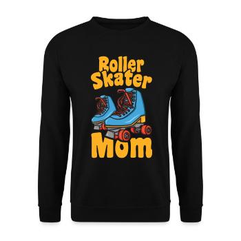 Maman patin à roulettes - Sweat-shirt Unisexe - noir - Devant - Alina (178cm) & Michal (187cm)