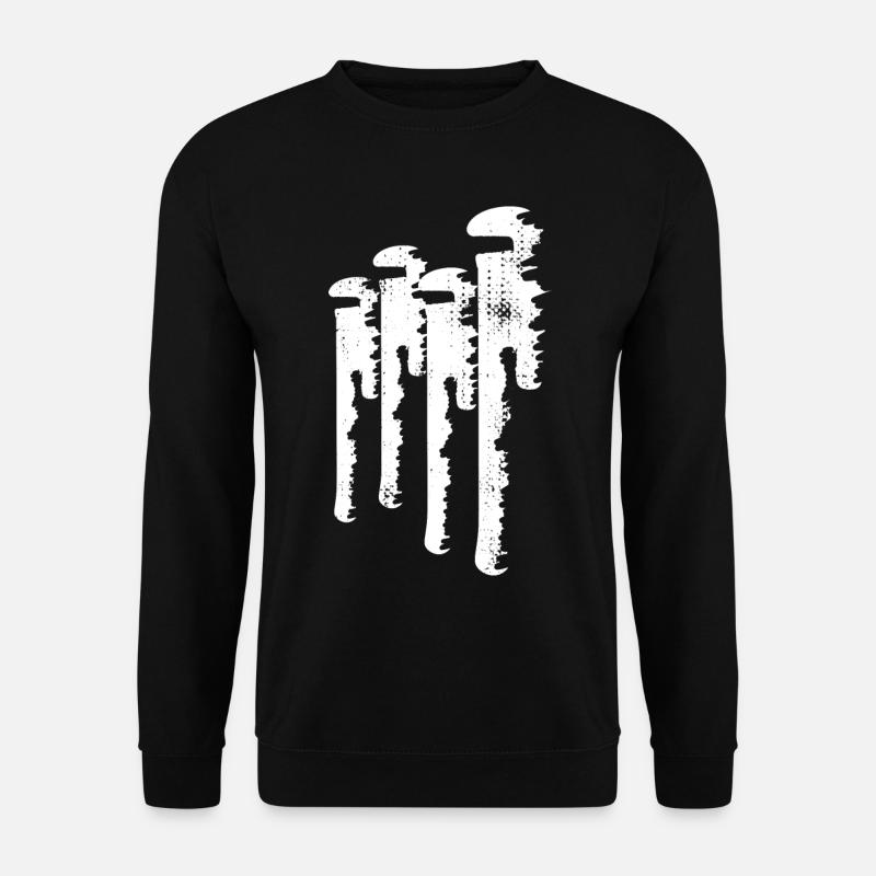 Water Pipe Wrench Drawing - Unisex Sweatshirt - black