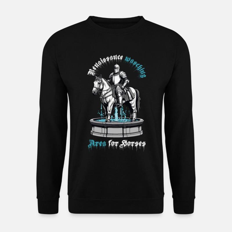 Waschstraße für Pferde - Unisex Pullover - Schwarz