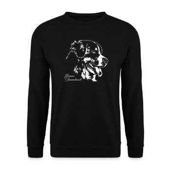 Bouvier Bernois Portrait Chiens Wilsigns - Sweat-shirt Unisexe - noir - Devant - Alina (178cm) & Michal (187cm)