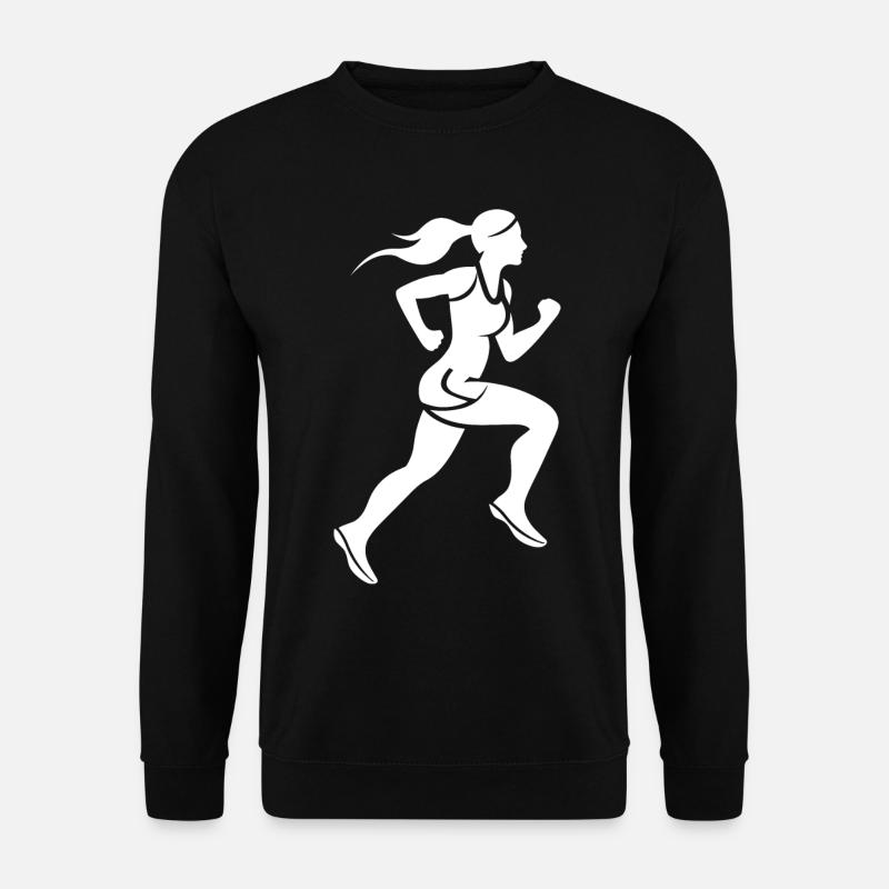 Läuferin - Unisex Pullover - Schwarz