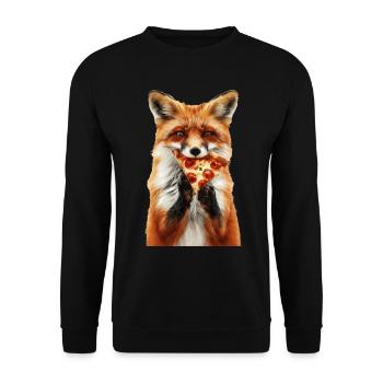 Fuchs - Unisex Pullover - Schwarz - Vorne - Alina (178cm) & Michal (187cm)