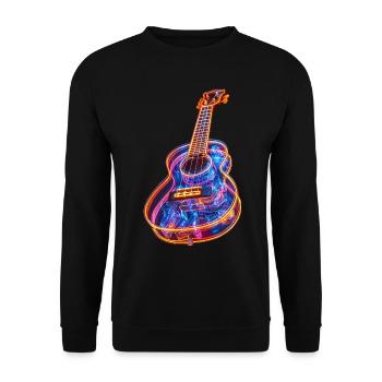 Ukulele - Unisex Pullover - Schwarz - Vorne - Alina (178cm) & Michal (187cm)