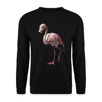 Flamingo - Unisex Pullover - Schwarz - Vorne - Alina (178cm) & Michal (187cm)