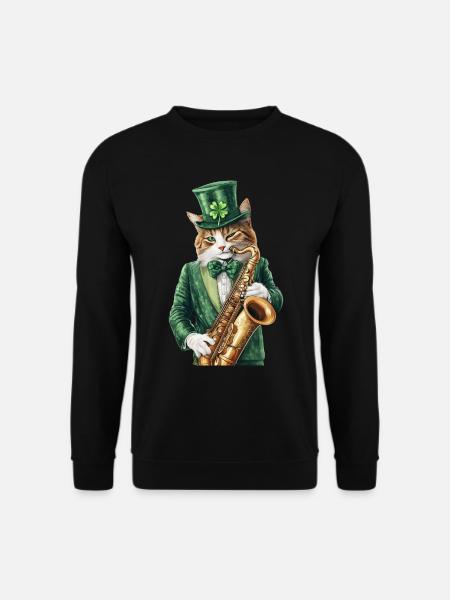 Katze - Unisex Pullover - Schwarz