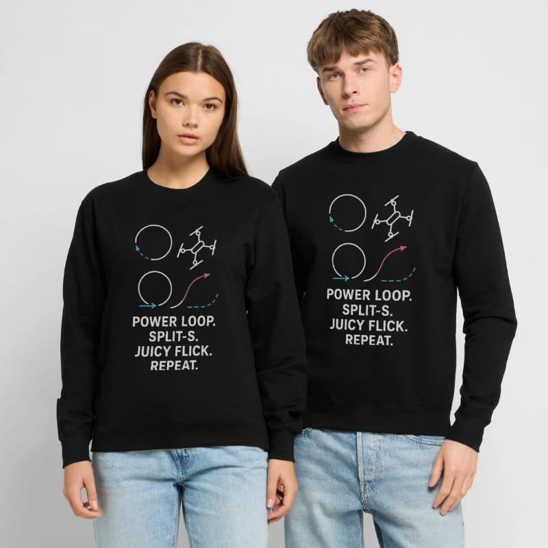 Power Loop Split-S Juicy Flick Repeat Unisex Sweatshirt