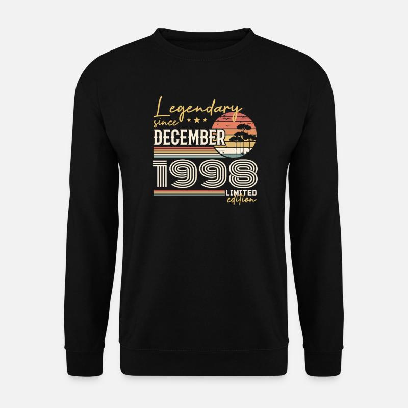 27th Anniversary Gift December 1998 - Unisex Sweatshirt - black