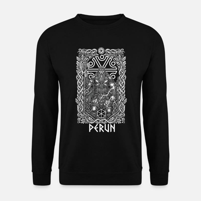 Peranischer slawischer Donnergott - Unisex Pullover - Schwarz