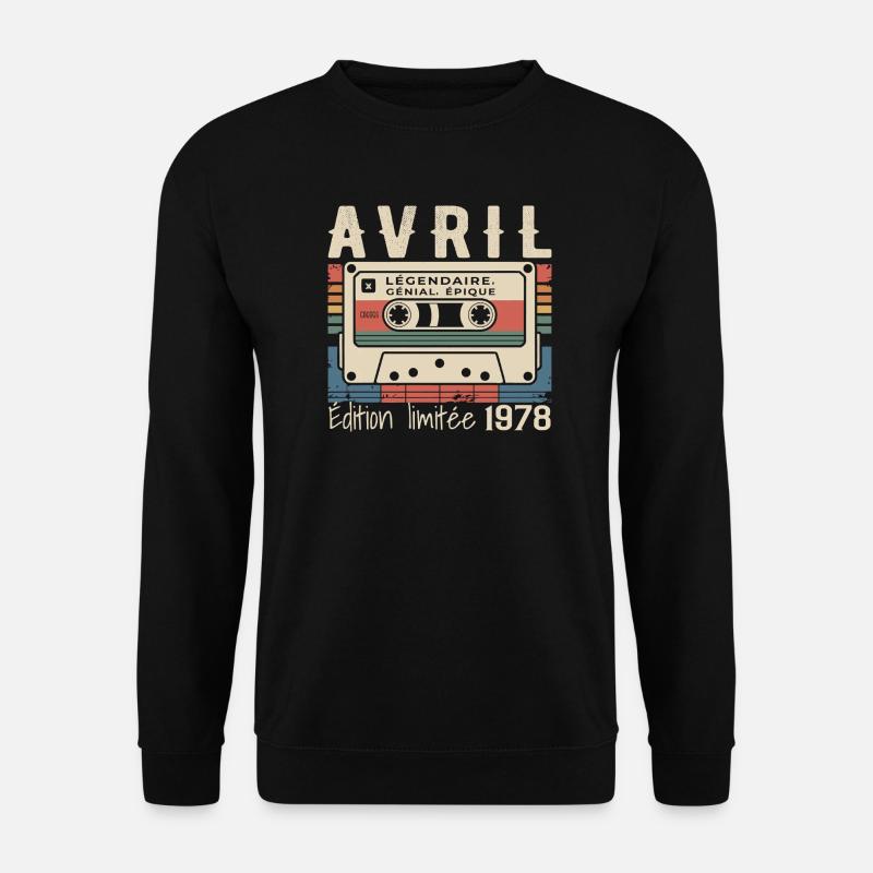 April 1978 - Unisex Pullover - Schwarz