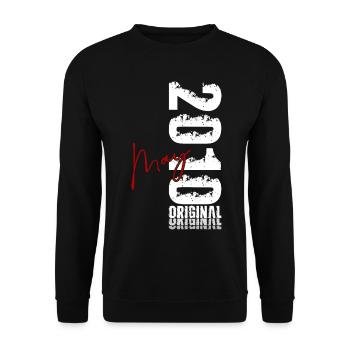 16th Birthday Gift Original May 2010 - Unisex Sweatshirt - black - Front - Alina (178cm) & Michal (187cm)