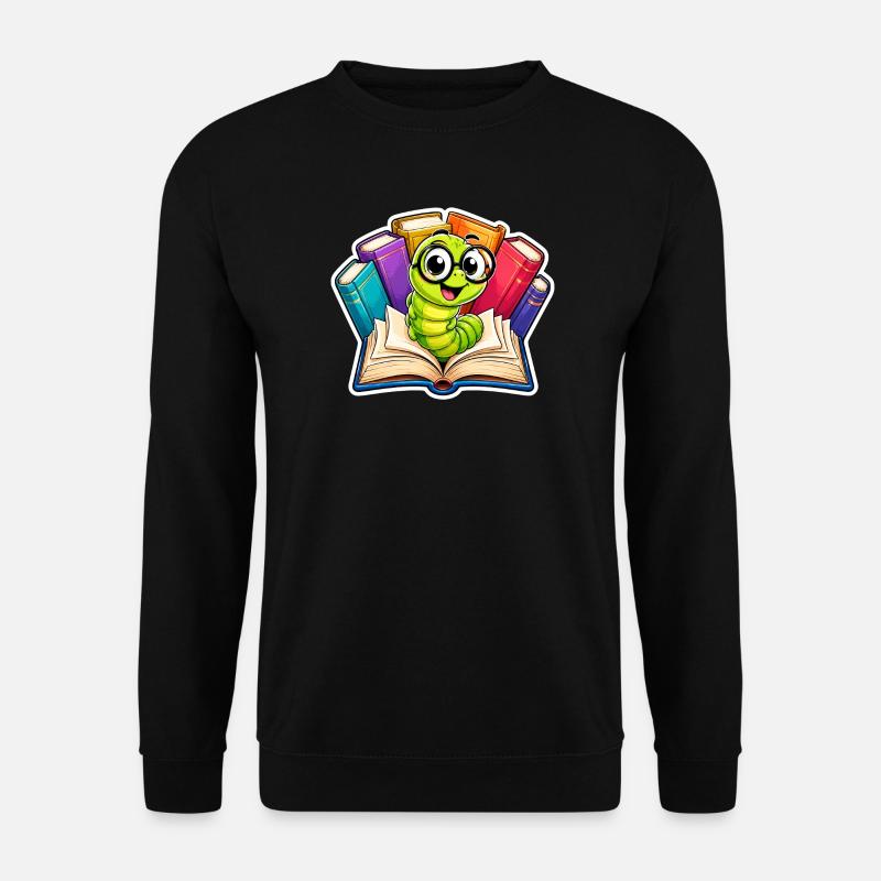 Rat de bibliothèque joyeux - Sweat-shirt Unisexe - noir