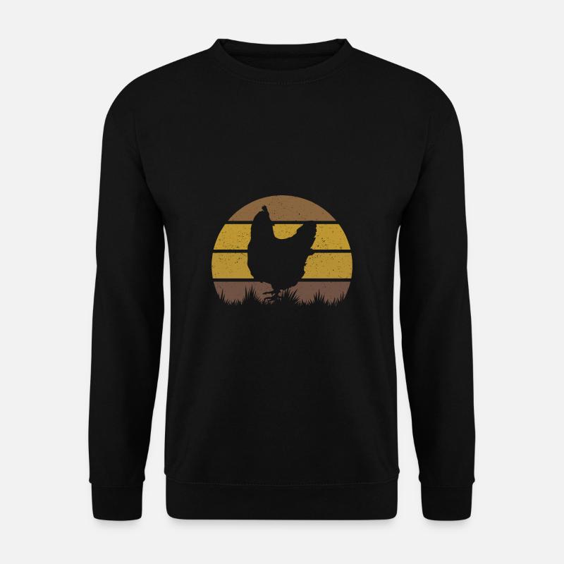 Huhn - Unisex Pullover - Schwarz