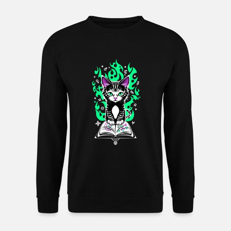 Alchemistisches Kätzchen - Unisex Pullover - Schwarz