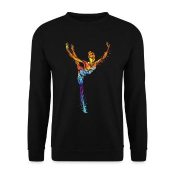 Gymnastique - Sweat-shirt Unisexe - noir - Devant - Alina (178cm) & Michal (187cm)