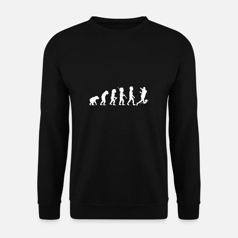 Fußball Evolution - Unisex Pullover - Schwarz