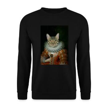 La Chatelaine - Sweat-shirt Unisexe - noir - Devant - Alina (178cm) & Michal (187cm)