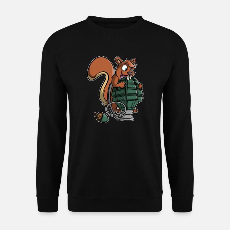 Eichhörnchen Granate - Unisex Pullover - Schwarz