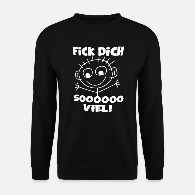 Fick Dich sooooo viel! - Unisex Pullover - Schwarz