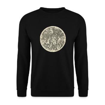 The cursed go to hell - Unisex Sweatshirt - black - Front - Alina (178cm) & Michal (187cm)