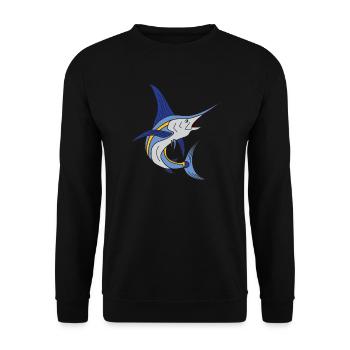Marlin espadon marlin pêche en haute mer - Sweat-shirt Unisexe - noir - Devant - Alina (178cm) & Michal (187cm)