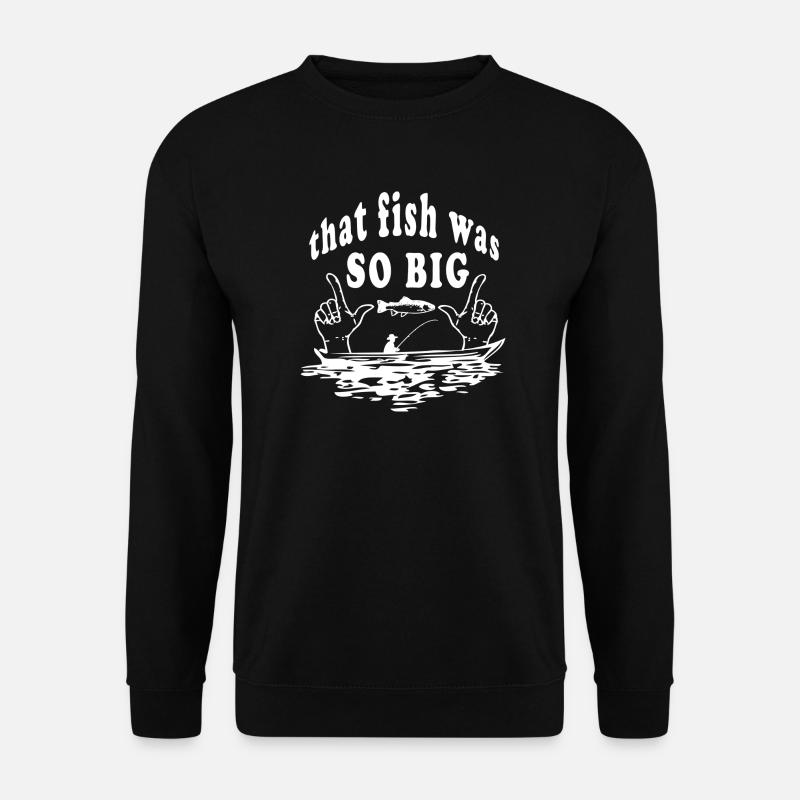 Big Fish White - Unisex Sweatshirt - black