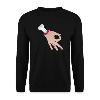 Looked in (colorful)! Gift idea! - Unisex Sweatshirt - black - Front - Alina (178cm) & Michal (187cm)