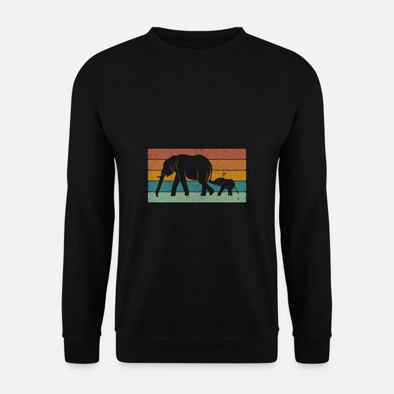 Éléphant - Sweat-shirt Unisexe - noir