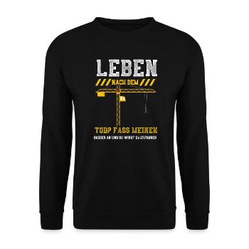 Leben Nach Dem Tod? Fass Meinen... - Unisex Pullover - Schwarz - Vorne - Alina (178cm) & Michal (187cm)