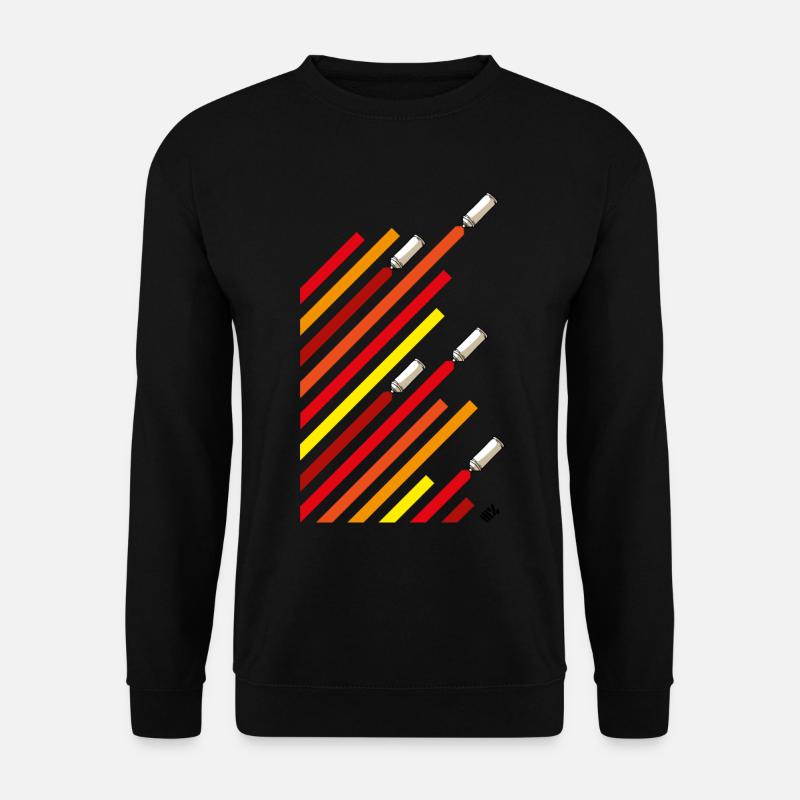 Cans and stripes - Unisex Pullover - Schwarz