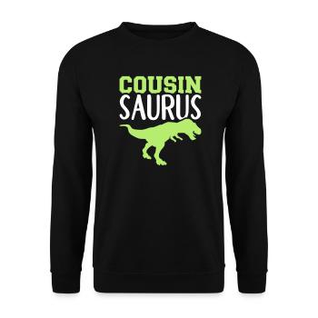 Cousin - Unisex Pullover - Schwarz - Vorne - Alina (178cm) & Michal (187cm)