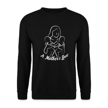 Fête des mères avec Kids Design - Sweat-shirt Unisexe - noir - Devant - Alina (178cm) & Michal (187cm)
