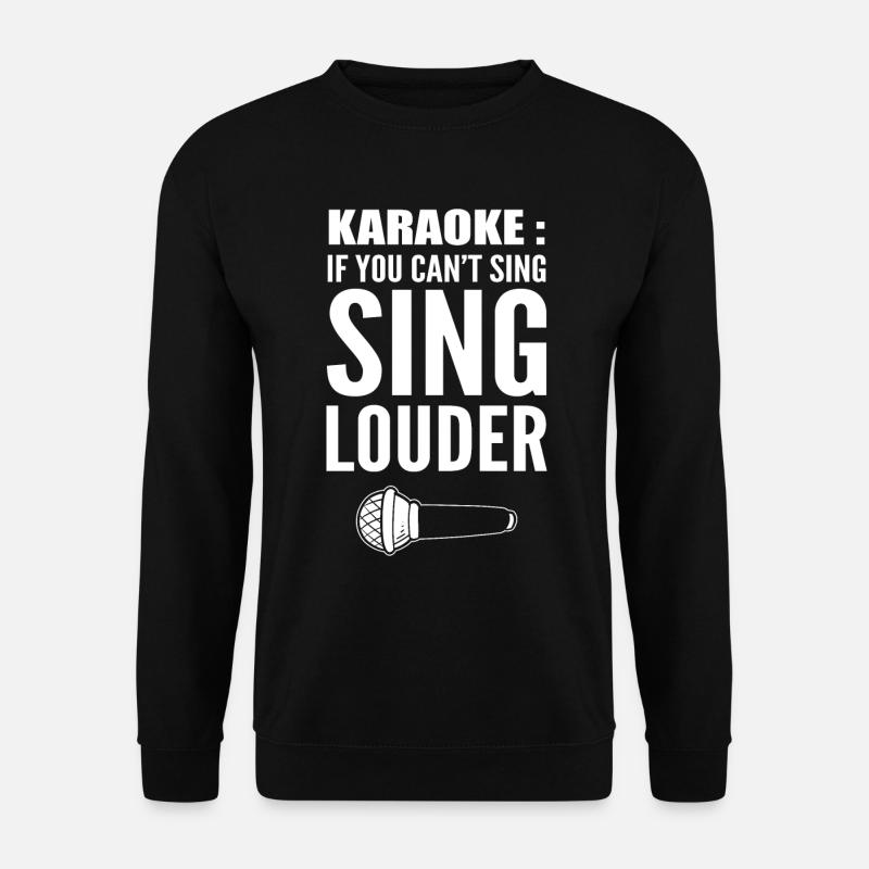 Karaoke Humor Karaoke -Sänger - Unisex Pullover - Schwarz