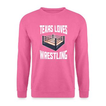 Conception de lutte au Texas pour les fiers fans du Texas - Sweat-shirt Unisexe - rose - Devant
