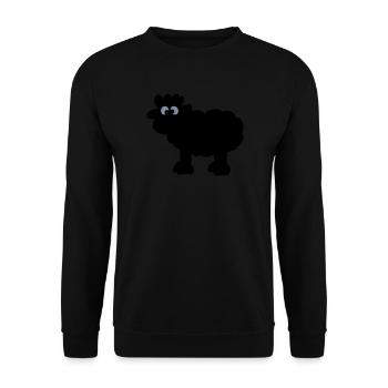 sheepblack - Unisex Pullover - Schwarz - Vorne - Alina (178cm) & Michal (187cm)