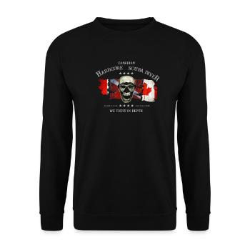 Diver Canadian Extreme Diver - Canada - Sweat-shirt Unisexe - noir - Devant - Alina (178cm) & Michal (187cm)