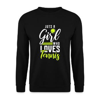 Tennis - Unisex Pullover - Schwarz - Vorne - Alina (178cm) & Michal (187cm)