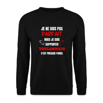 Supporteur Toulon Parfait Rugby - Sweat-shirt Unisexe - noir - Devant - Alina (178cm) & Michal (187cm)