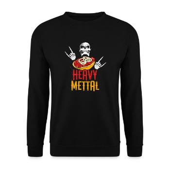 Cadeau drôle de viande hachée Mett Mettbrötchen - Sweat-shirt Unisexe - noir - Devant - Alina (178cm) & Michal (187cm)
