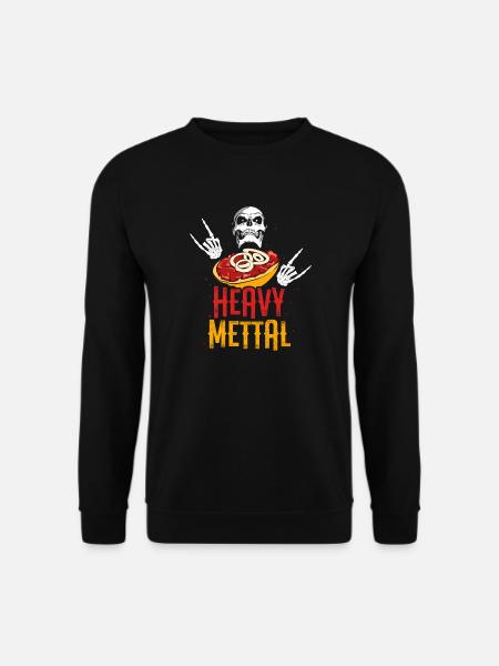 Lustiges Mett Mettbrötchen Hackfleisch Geschenk - Unisex Pullover - Schwarz