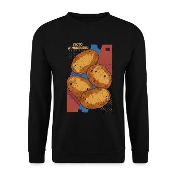 Gold in mudurku - Unisex Sweatshirt - black - Front - Alina (178cm) & Michal (187cm)