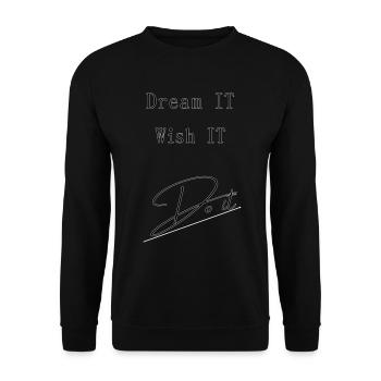 Dream IT . Wish IT . DO iT - Unisex Sweatshirt - black - Front - Alina (178cm) & Michal (187cm)