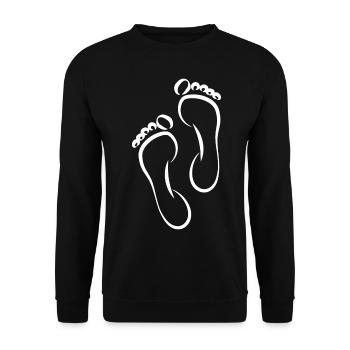 Soins des pieds Pédicure Podologue Salon de manucure cadeau - Sweat-shirt Unisexe - noir - Devant - Alina (178cm) & Michal (187cm)