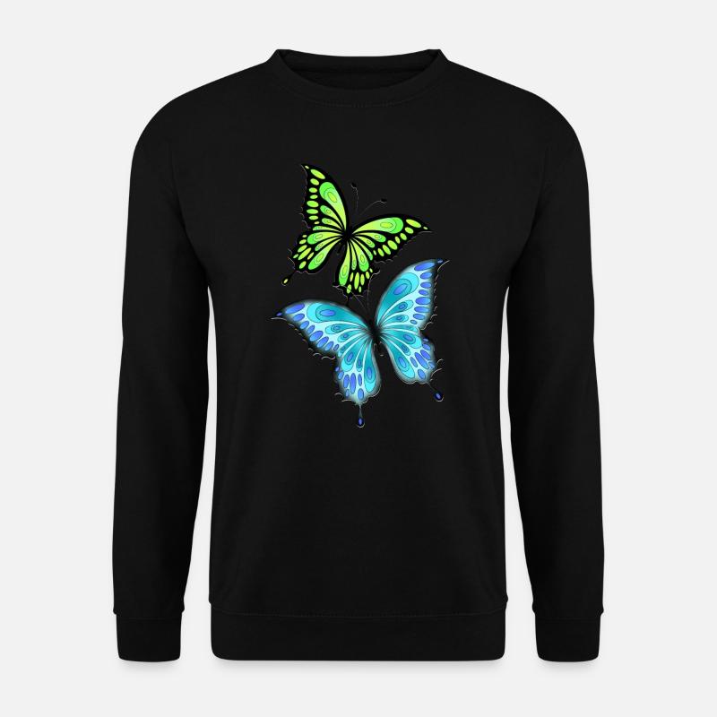 Schmetterlinge - Unisex Pullover - Schwarz