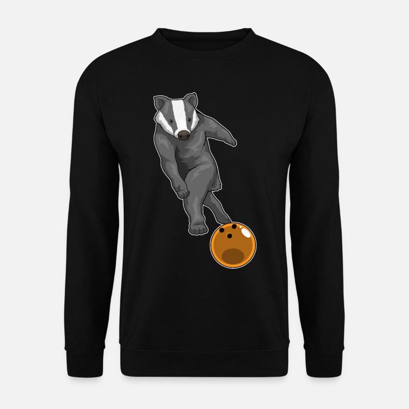 Badger Bowling Bowling Ball - Unisex Sweatshirt - black