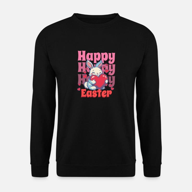 Happy Easter dear bunny - Unisex Sweatshirt - black