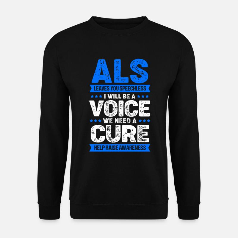 ALS nerve disease - Unisex Sweatshirt - black