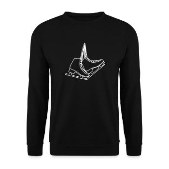 Patins Patins Patins de glace - Sweat-shirt Unisexe - noir - Devant - Alina (178cm) & Michal (187cm)
