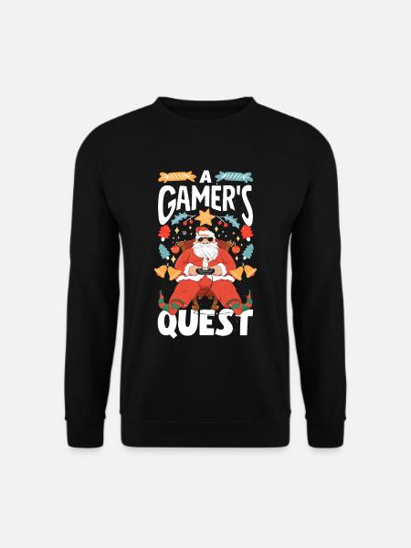 Gaming-inspired fashion Holiday-themed gaming - Unisex Pullover - Schwarz