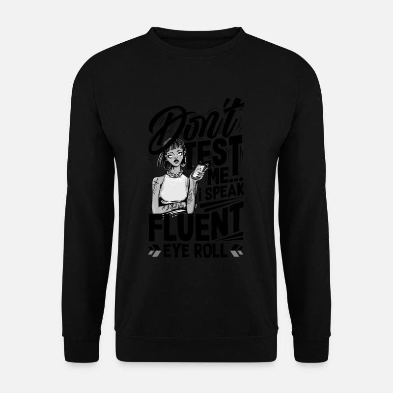 Fluent Eye Roll Expressive - Unisex Sweatshirt - black