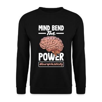 Unlock Your Brain's Potential Neuroplasticity - Unisex Pullover - Schwarz - Vorne - Alina (178cm) & Michal (187cm)